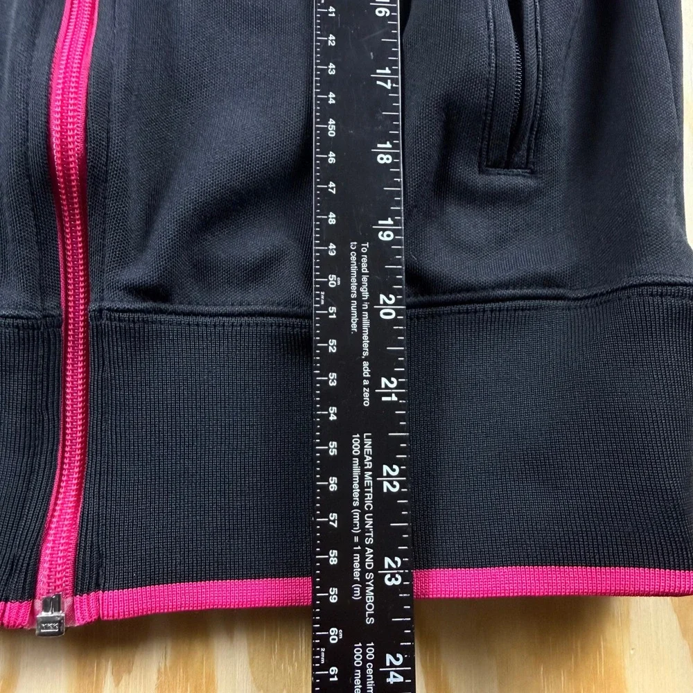 Nike Sportswear Women Black Track Jacket Pink Purple Green Full Zip Size M